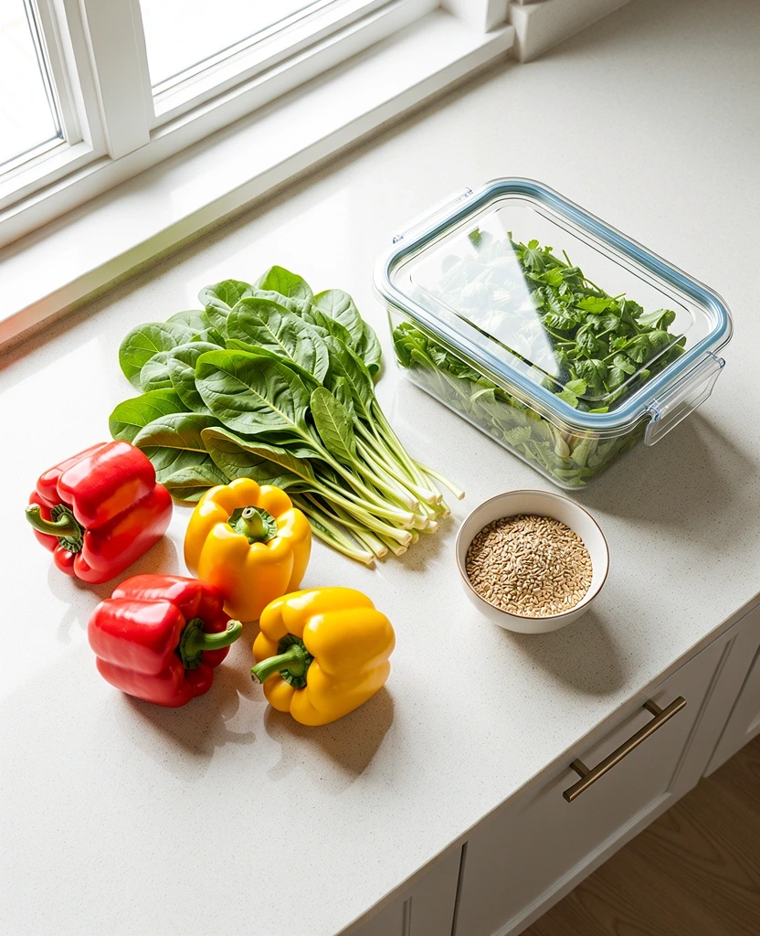 Fresh ingredients for balanced meal planning